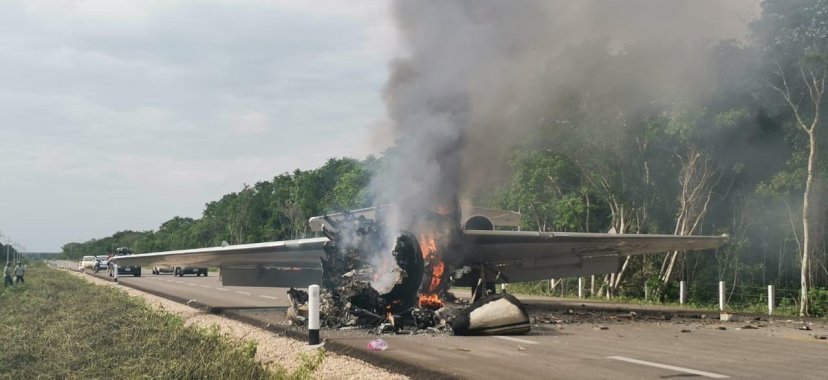 Video: Ejército Mexicano derriba NarcoJet en Quintana Roo